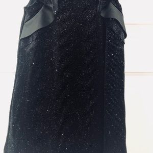 Little girl black sparkle dress